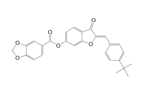 1,3-benzodioxole-5-carboxylic acid, (2Z)-2-[[4-(1,1-dimethylethyl)phenyl]methylene]-2,3-dihydro-3-oxobenzofuranyl ester