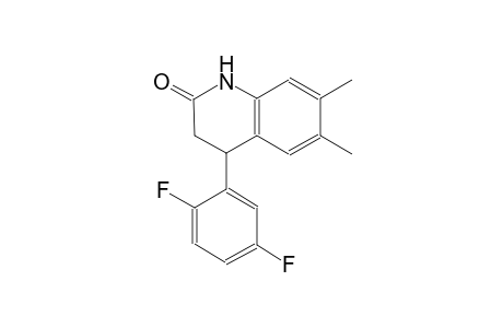 2(1H)-quinolinone, 4-(2,5-difluorophenyl)-3,4-dihydro-6,7-dimethyl-