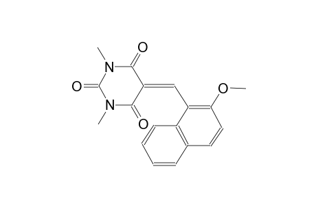 2,4,6(1H,3H,5H)-pyrimidinetrione, 5-[(2-methoxy-1-naphthalenyl)methylene]-1,3-dimethyl-