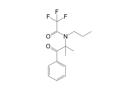 2-Methyl-1-phenyl-2-propylaminopropan-1-one TFA