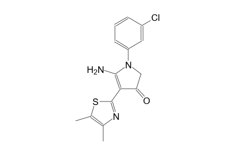 3H-pyrrol-3-one, 5-amino-1-(3-chlorophenyl)-4-(4,5-dimethyl-2-thiazolyl)-1,2-dihydro-