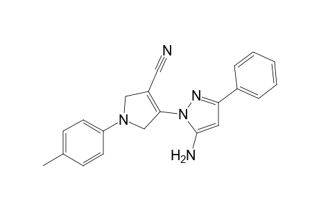 4-[5'-Amino-3'-phenyl-1H-pyrazol-1'-yl]-1-(p-tolyl)-2,5-dihydro-1H-pyrrole-3-carbonitrile