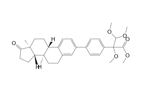Methyl -2,3,3-trimethoxy-2-(4-((8R,9S,13S,14S)-13-methyl-17-oxo-7,8,9,11,12,13, 14,15,16,17-decahydro-6H-cyclopenta[a]phenanthren-3-yl)phenyl)propanoate