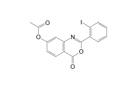 2-(2-Iodophenyl)-4-oxo-4H-3,1-benzoxazin-7-yl acetate