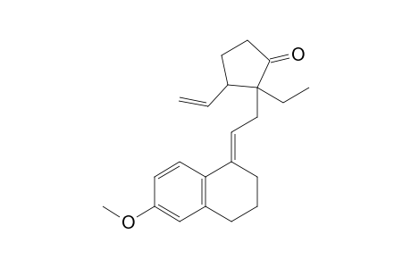 2-Ethyl-2-[2-(6-methoxy-3,4-dihydro-2H-naphthalen-1-ylidene)ethyl]-3-vinylcyclopentanone