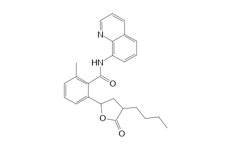 2-(4-butyl-5-oxotetrahydrofuran-2-yl)-6-methyl-N-(quinolin-8-yl)benzamide
