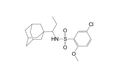 Benzenesulfonamide, N-(1-adamantan-1-yl-propyl)-5-chloro-2-methoxy-