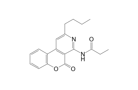 N-(2-butyl-5-oxo-5H-chromeno[3,4-c]pyridin-4-yl)propanamide