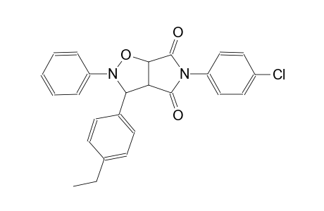 5-(4-chlorophenyl)-3-(4-ethylphenyl)-2-phenyldihydro-2H-pyrrolo[3,4-d]isoxazole-4,6(3H,5H)-dione