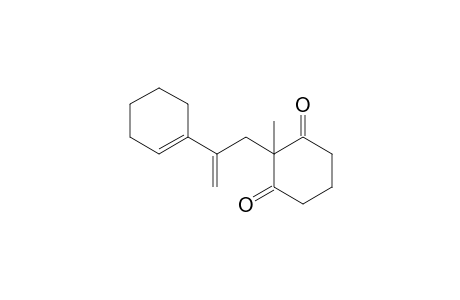 2-[2'-( Cyclohex-1"-enyl)prop-2'-enyl]-2-methylcyclohexane-1,3-dione
