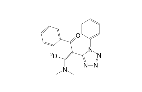 1-Phenyl-5-[1'-benzoyl-2'-dimethylamino(2"-deuterio)vinyl]-1H-tetrazole