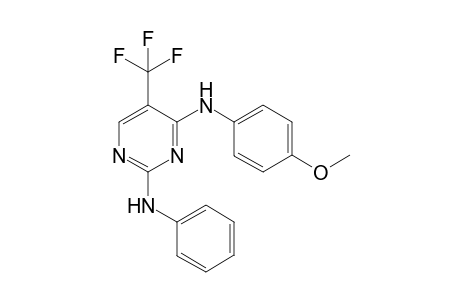 2-phenylamino-4-(4-methoxyphenylamino)-5-(trifluoromethyl)pyrimidine