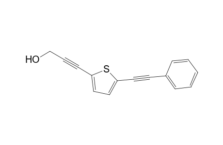 2-(3-hydroxypropynyl)-5-(2-phenylethynyl)thiophene