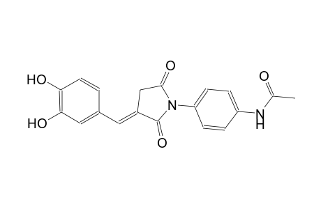 acetamide, N-[4-[(3E)-3-[(3,4-dihydroxyphenyl)methylene]-2,5-dioxopyrrolidinyl]phenyl]-