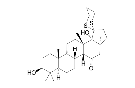 Spiro[1,3-dithian-2-20'-21'-hydroxyfernenol] isomer