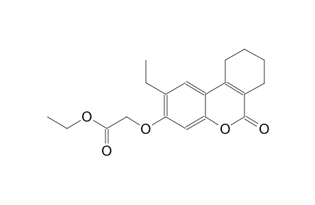acetic acid, [(2-ethyl-7,8,9,10-tetrahydro-6-oxo-6H-dibenzo[b,d]pyran-3-yl)oxy]-, ethyl ester