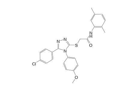 2-{[5-(4-chlorophenyl)-4-(4-methoxyphenyl)-4H-1,2,4-triazol-3-yl]sulfanyl}-N-(2,5-dimethylphenyl)acetamide