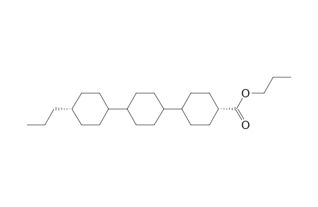 [1,1':4',1''-Tercyclohexane]-4-carboxylic acid, 4''-propyl-, propyl ester, [trans[trans(trans)]]-