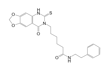 [1,3]dioxolo[4,5-g]quinazoline-7-hexanamide, 5,6,7,8-tetrahydro-8-oxo-N-(2-phenylethyl)-6-thioxo-