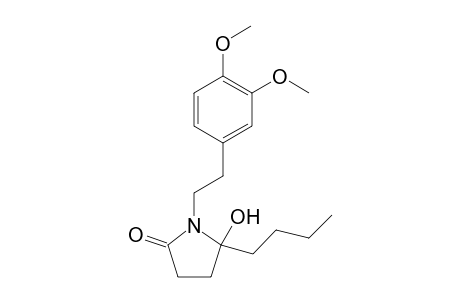 4-Butyl-N-[2-(3,4-dimethoxyphenyl)ethyl]-4-hydroxy-.gamma.-lactam