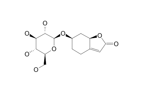 4-EPITROCHOCARPOSIDE;(4R,6R)-2,3-DIHYDRO-4-O-BETA-D-GLUCOPYRANOSYL-MENISDAURILIDE