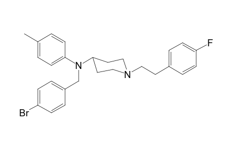 N-4-Bromobenzyl-1-[2-(4-fluorophenyl)ethyl]-N-4-methylphenylpiperidin-4-amine