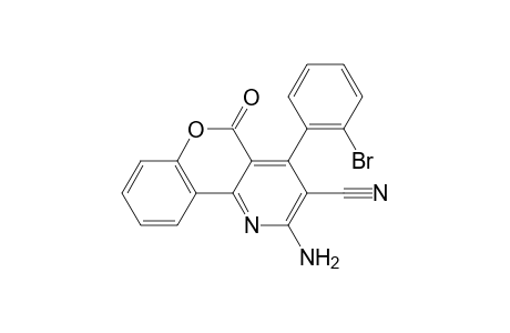 2-Amino-4-(2-bromophenyl)-5-oxo-5H-chromeno[4,3-b]pyridine-3-carbonitrile