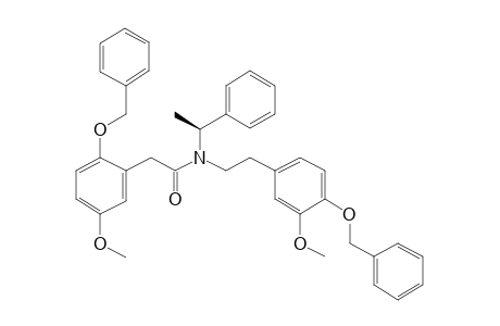 N-[2-(4-Benzyloxy-3-methoxyphenyl)ethyl]-N-[(S)-1-phenylethyl]-2-(2-benzyloxy-5-methoxyphenyl]acetamide
