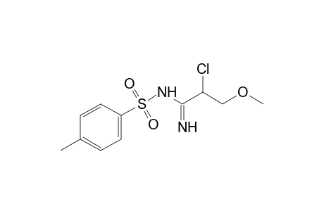 N-(2-chloro-3-methoxypropionimidoyl)-p-toluenesulfonamide