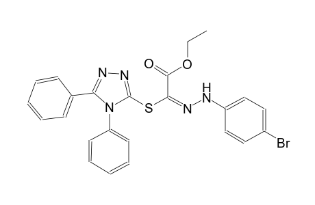 ethyl (2E)-[(4-bromophenyl)hydrazono][(4,5-diphenyl-4H-1,2,4-triazol-3-yl)sulfanyl]ethanoate