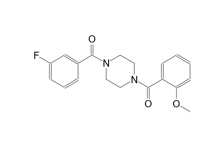 piperazine, 1-(3-fluorobenzoyl)-4-(2-methoxybenzoyl)-