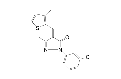 3H-pyrazol-3-one, 2-(3-chlorophenyl)-2,4-dihydro-5-methyl-4-[(3-methyl-2-thienyl)methylene]-, (4E)-