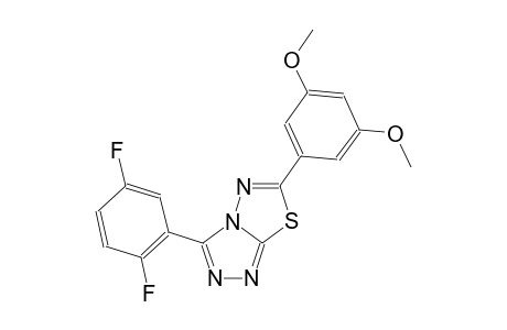 [1,2,4]triazolo[3,4-b][1,3,4]thiadiazole, 3-(2,5-difluorophenyl)-6-(3,5-dimethoxyphenyl)-