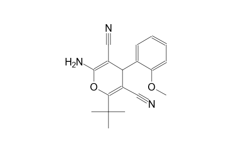 2-amino-6-tert-butyl-4-(2-methoxyphenyl)-4H-pyran-3,5-dicarbonitrile