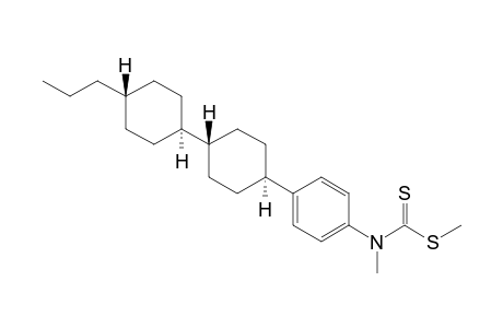 Methyl N-methyl-N-{4-[trans-4-(trans-4-propylcyclohexyl)cyclohexyl]phenyl}dithiocarbamate