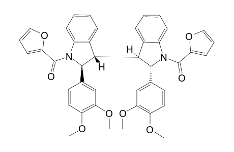 (+/-)-[2,2'-BIS-(3,4-DIMETHOXYPHENYL)-3,3'-BIINDOLINE-1,1'-DIYL]-BIS-(FURAN-2-YLMETHANONE)