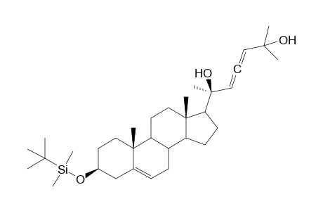 (20S,22,23R)-3.beta.-t-butyldimethylsilyloxy-cholesta-5,22,23-triene-20,25-diol
