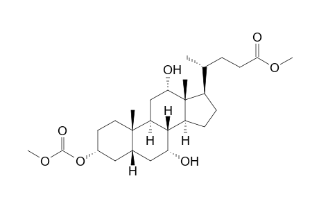 Cholic acid, methyl ester, 3-(methyl carbonate)