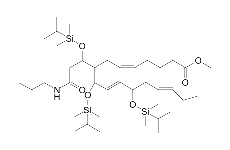 1,1-[18O2]-11-dehydorthromboxane B3 methyl ester-n-propylamide-dimethylisopropylsilyl ether derivateve
