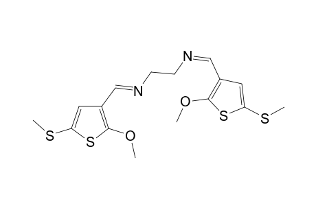 1,2-bis{3'-[(2'-Methoxy-5'-(methylsulfanyl)thiophen-3'-yl]methylimino}-ethane