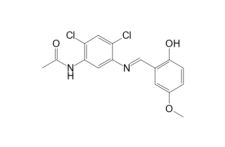 Acetamide, N-[2,4-dichloro-5-(2-hydroxy-5-methoxybenzylidenamino)phenyl]-