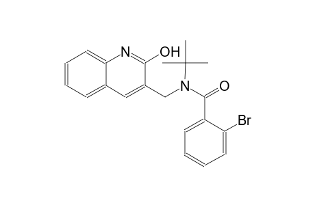 2-bromo-N-(tert-butyl)-N-[(2-hydroxy-3-quinolinyl)methyl]benzamide
