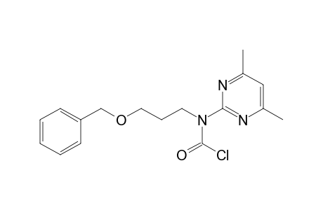 Carbamic chloride, (4,6-dimethyl-2-pyrimidinyl)[3-(phenylmethoxy)propyl]-