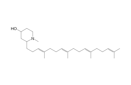 1-Methyl-2-[4,8,12,16-tetramethyl-3(E),7(E),11,15-heptadecatetraenyl]-4-piperidiol
