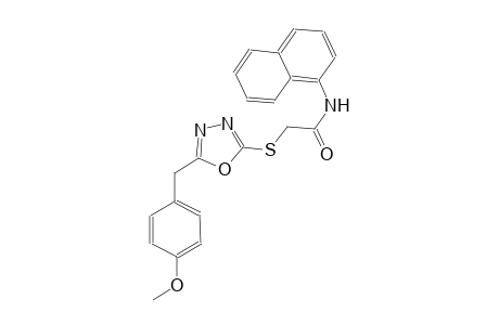2-{[5-(4-methoxybenzyl)-1,3,4-oxadiazol-2-yl]sulfanyl}-N-(1-naphthyl)acetamide