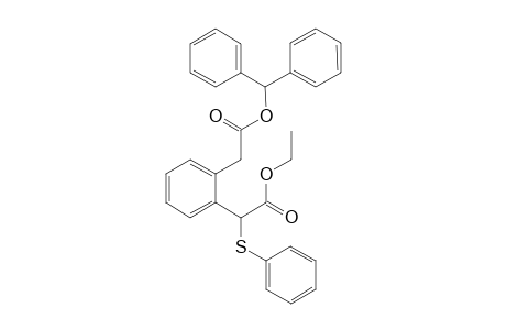 Ethyl 2-{[o-(Benzhydryloxy)carbonylmethyl]phenyl}-2-(phenylthio)acetate