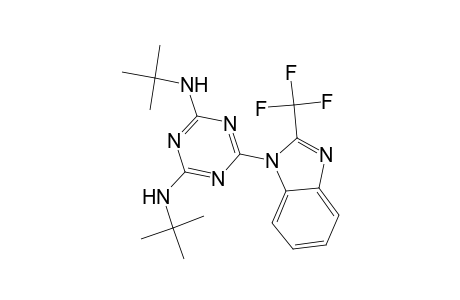 1,3,5-Triazine-2,4-diamine, 6-(2-trifluoromethyl-1-benzimidazolyl)-N,N'-di(tert-butyl)-