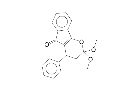 2,2-Dimethoxy-4-phenyl-3,4-dihydroindeno[1,2-b]pyran-5(2H)-one