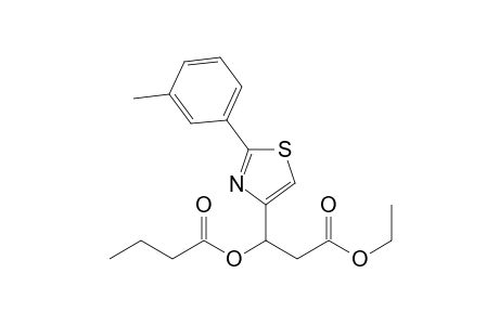 Rac-2-(Ethoxycarbonyl)-1-(2-m-tolylthiazol-4-yl)ethyl butanoate