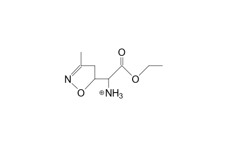 threo-Ammonium-(3-methyl-4,5-dihydro-isoxazol-5- yl)-acetic acid, ethyl ester cation